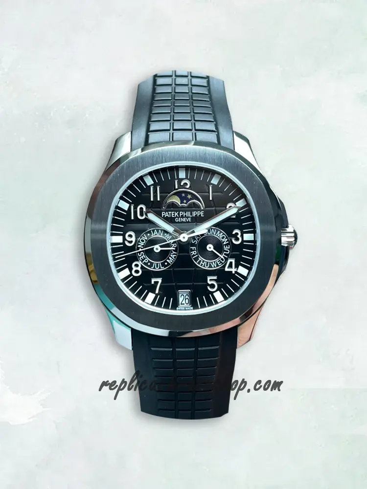 Replica Patek Philippe Aquanaut 5261R-001 Black Automatic Watch with Annual Calendar