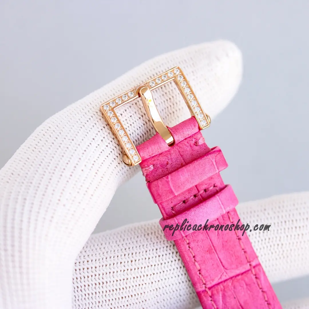 Replica Patek Philippe Calatrava 7200/200R-001 Rose Gold Ultra-Thin Diamond Ladies Watch - Image 9