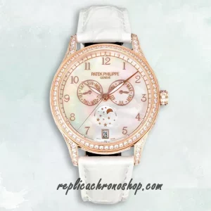 Replica Patek Philippe Complications 4948R-001 Rose Gold Diamond Moon-Phase Watch