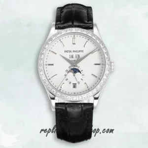 Replica Patek Philippe Complications 5396G-011 Annual Calendar Moonphase in White Gold