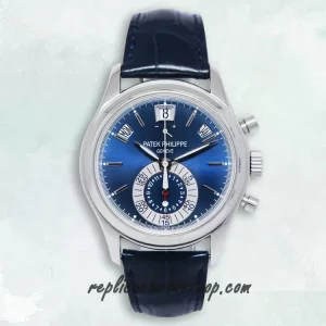 Replica Patek Philippe Complications 5960P-015 Blue Dial Automatic Chronograph Watch