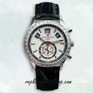 Replica Patek Philippe Complications 5961P-001 Platinum Annual Calendar Chronograph Watch