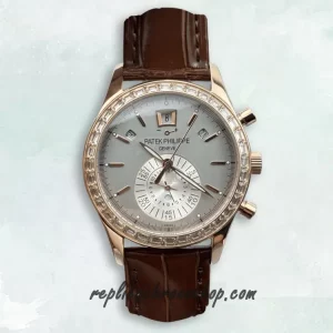 Replica Patek Philippe Complications 5961P-001 Flyback Chronograph Annual Calendar Watch