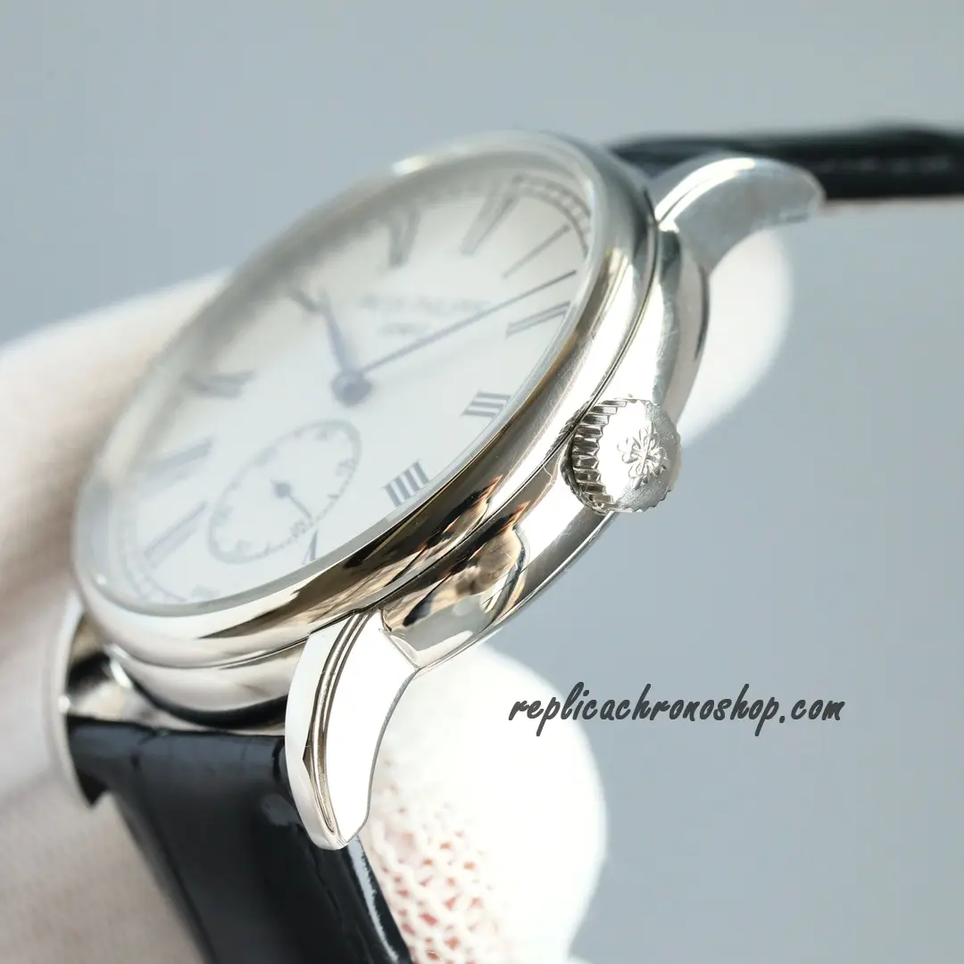 Replica Patek Philippe Grand Complications 5078P-001 Platinum Dress Watch with Enamel Dial - Image 5