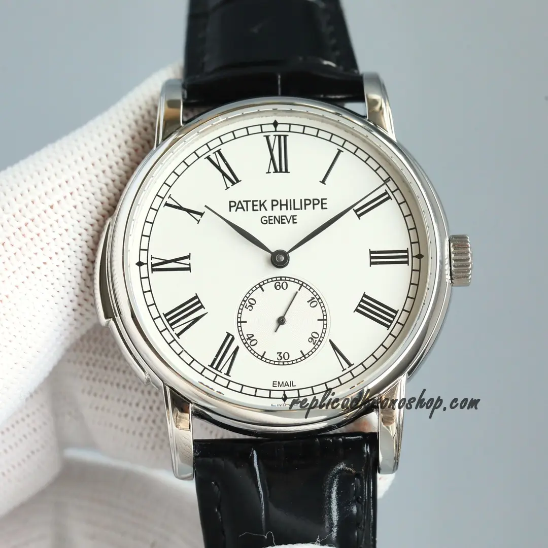 Replica Patek Philippe Grand Complications 5078P-001 front view platinum dress watch