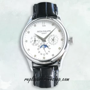 Replica Patek Philippe Grand Complications 5270P-001 Automatic Watch with Perpetual Calendar and Moon Phase Display