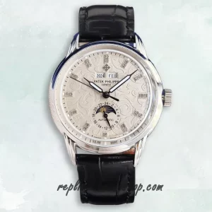 Replica Patek Philippe Grand Complications 5320G-001 Moonphase & Perpetual Calendar Watch