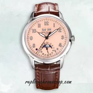 Replica Patek Philippe Grand Complications 5320G-011 Salmon Dial Perpetual Calendar Watch