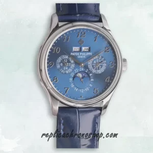 Replica Patek Philippe Grand Complications 5327G-001 Blue Perpetual Calendar Moonphase Watch