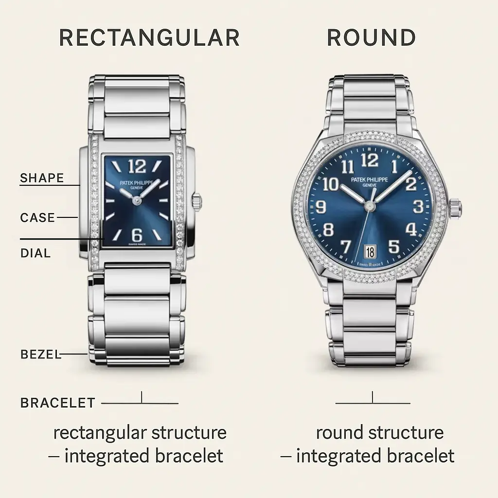 Rectangular vs Round Twenty-4 structural comparison visual