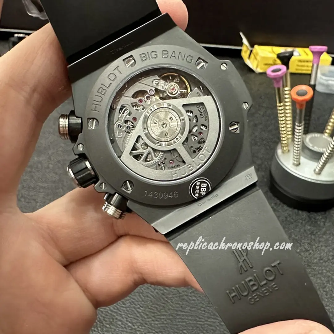 Replica Hublot Big Bang Unico 421.CI.1170.RX 44mm Ceramic Skeleton Chronograph Watch - Image 9