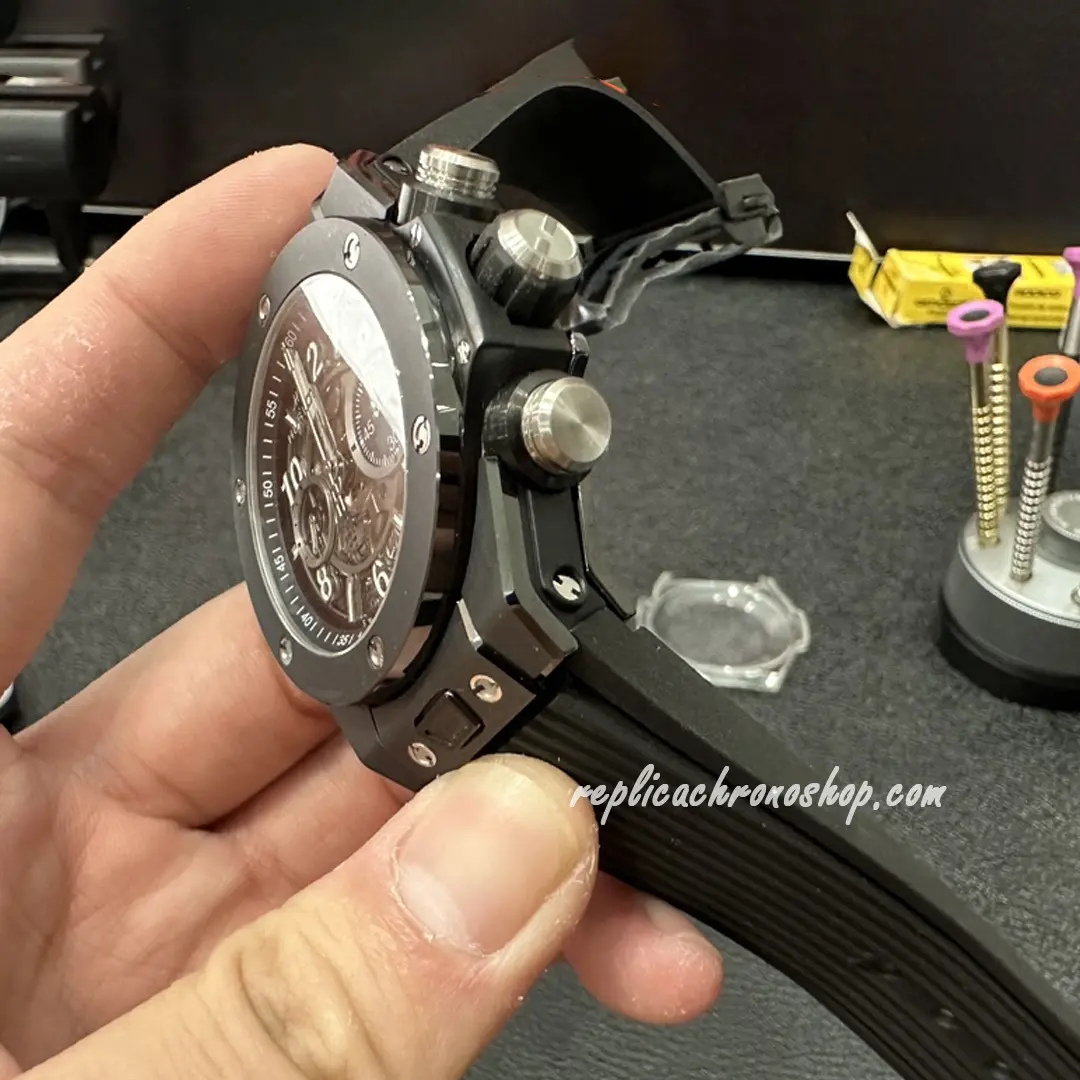 Replica Hublot Big Bang Unico 421.CI.1170.RX 44mm Ceramic Skeleton Chronograph Watch - Image 5