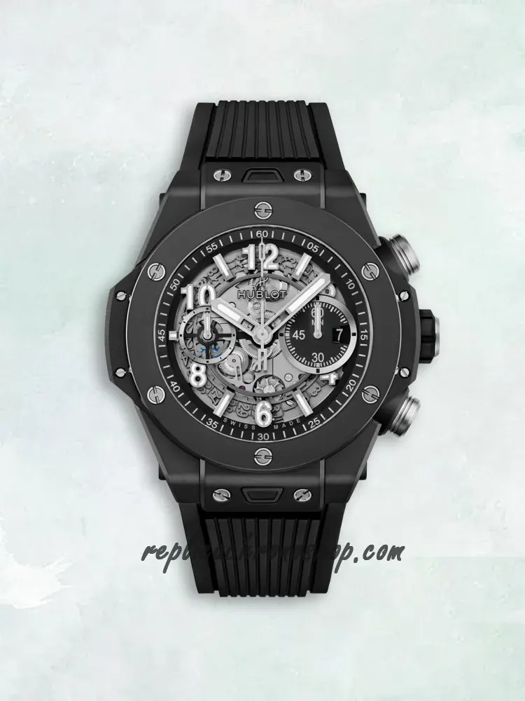 Replica Hublot Big Bang Unico 421.CI.1170.RX 44mm Ceramic Skeleton Chronograph Watch