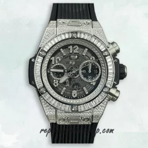 Replica Hublot Big Bang Unico 441.NX.1171.RX.0904 Diamond-Set Skeleton Chronograph Watch