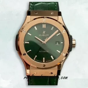 Replica Hublot Classic Fusion 542.OX.8980.RX King Gold Green Dial Automatic Watch