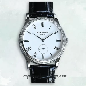 Replica Patek Philippe Calatrava 5119G-001 Small-Seconds White Gold Classic Dress Watch