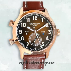 Replica Patek Philippe Calatrava 5524R-001 Pilot Travel Time Dual-Zone Watch