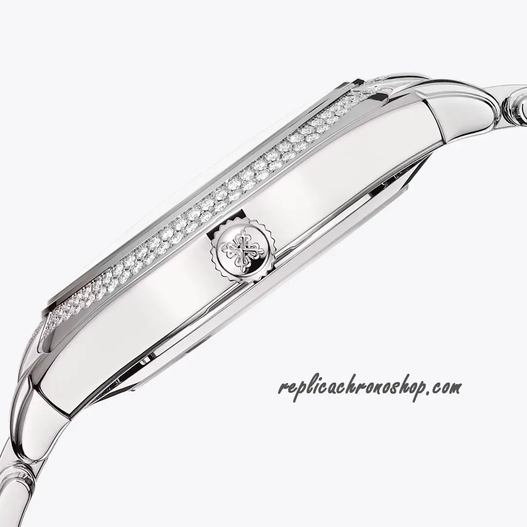 Replica Patek Philippe Twenty-4 7300/1200A-010 Black Dial Diamond Bezel Date Watch - Image 5