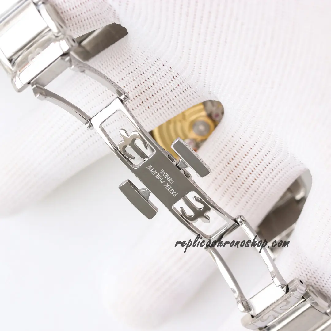 Replica Patek Philippe Twenty-4 7300/1200A-010 Black Dial Diamond Bezel Date Watch - Image 8