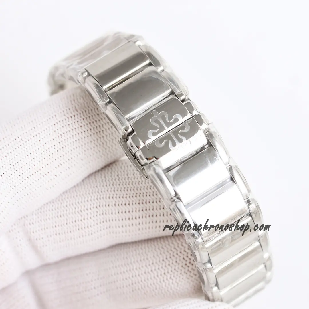 Replica Patek Philippe Twenty-4 7300/1200A-010 Black Dial Diamond Bezel Date Watch - Image 7