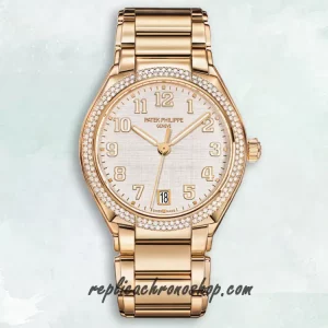 Replica Patek Philippe Twenty-4 7300/1200R-010 Diamond Rose-Gold Automatic Ladies Timepiece