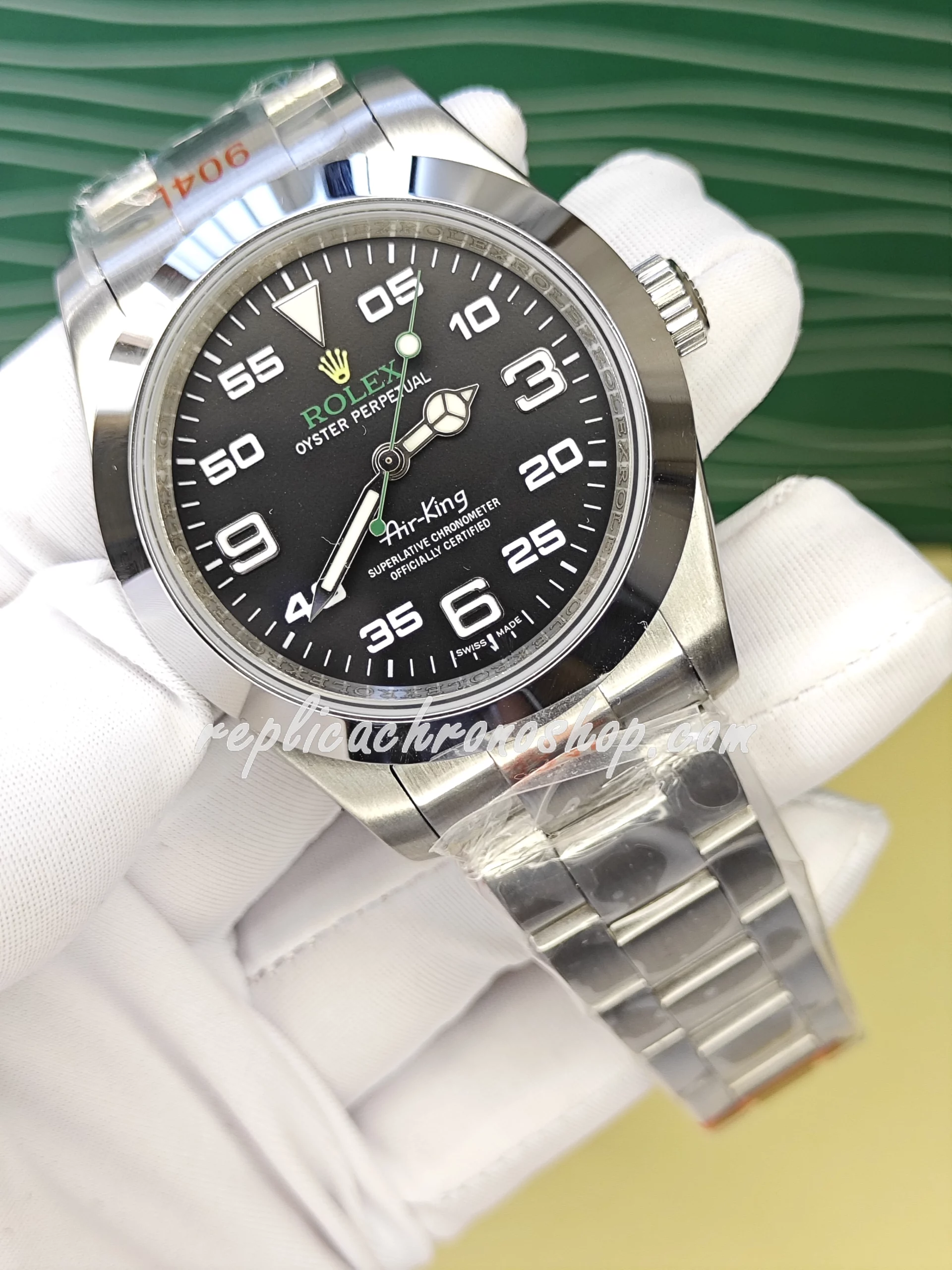 Replica Rolex Air-King 116900 – Black Dial with Luminous Markers | Swiss Made - Image 2