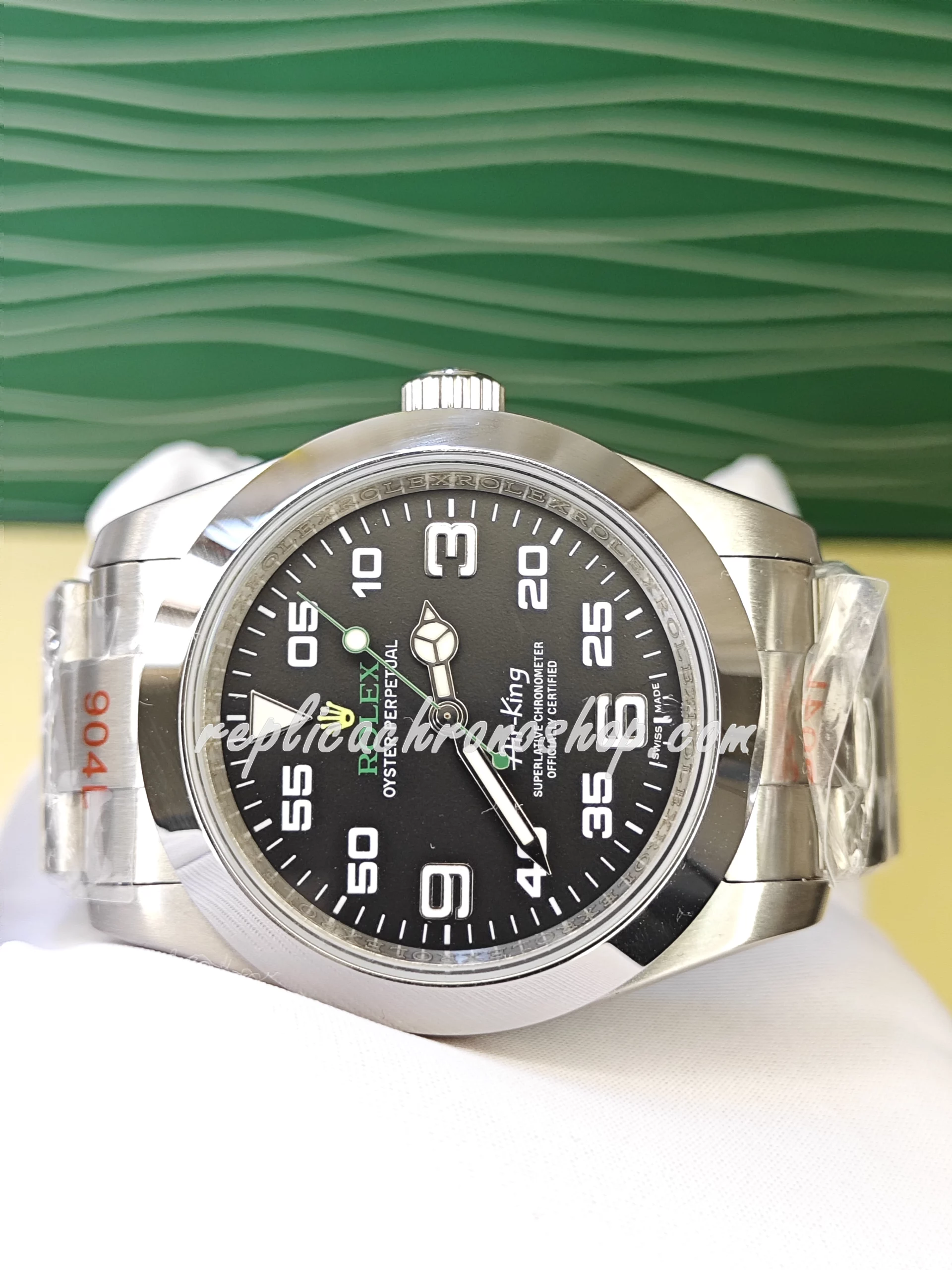 Replica Rolex Air-King 116900 – Black Dial with Luminous Markers | Swiss Made - Image 3
