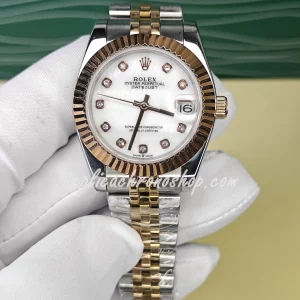 Replica Rolex Datejust 178271 – Luxury Swiss Watch with White Dial & Diamond Markers