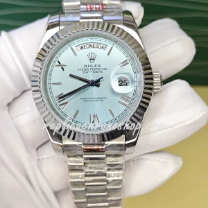 Replica Rolex Day-Date Ice Blue Dial 40MM – Clone 3255 Automatic | M228236-0012