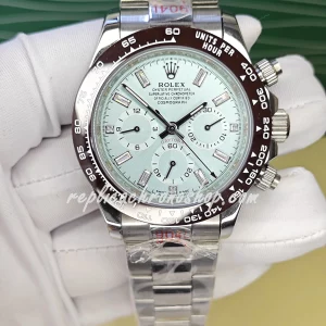 Replica Rolex Daytona 116506 Ice Blue Dial Chronograph Watch | 904L Stainless Steel, Cal.4130 Movement, Sapphire Crystal