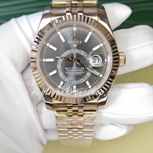 Replica Rolex Sky-Dweller M336935-0004 | Luxury Swiss Automatic Watch with 18K Rose Gold Finish