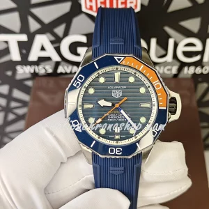 Replica TAG Heuer Aquaracer WBP5A8A.BF0619 - Swiss Automatic 45mm Blue Dial Rubber Strap - 100m Water Resistance