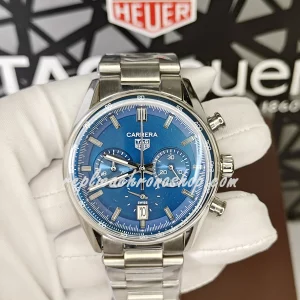 Replica TAG Heuer Carrera CBN2011.BA0642: High-Quality Swiss Chronograph with Blue Dial and 904L Stainless Steel Bracelet