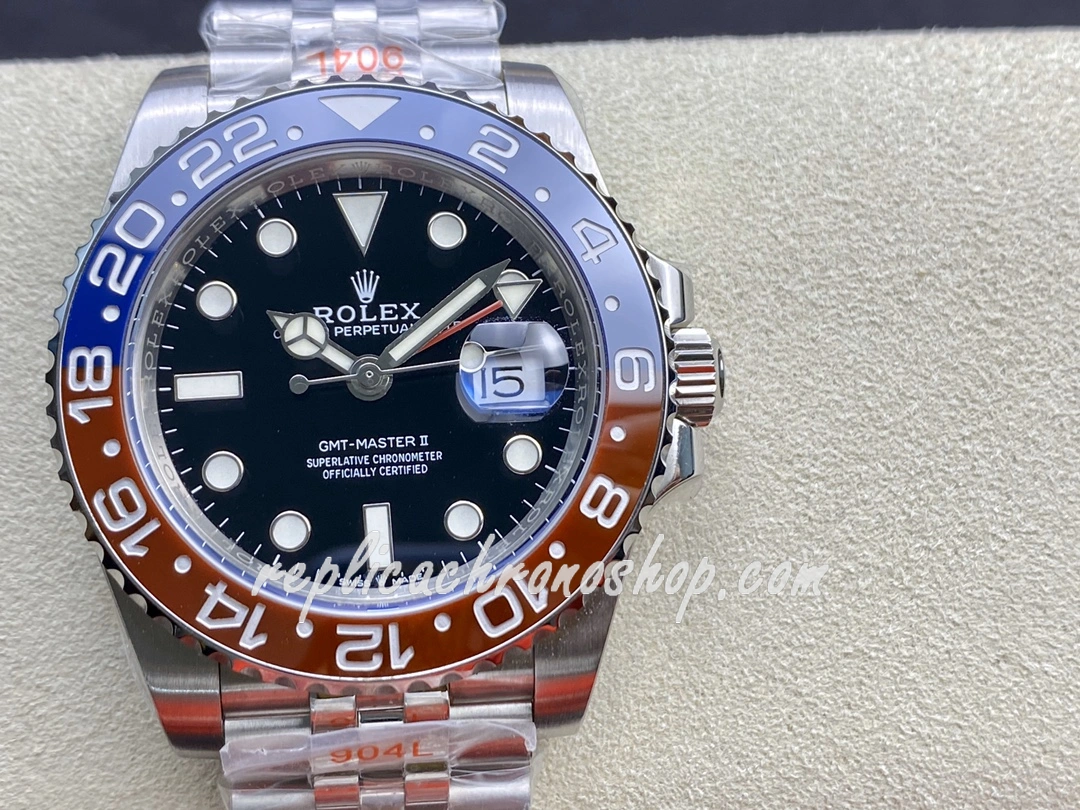 Premium Rolex GMT-Master II 126710BLRO Super Clone 40mm Stainless Steel Pepsi Men Watch - Image 2