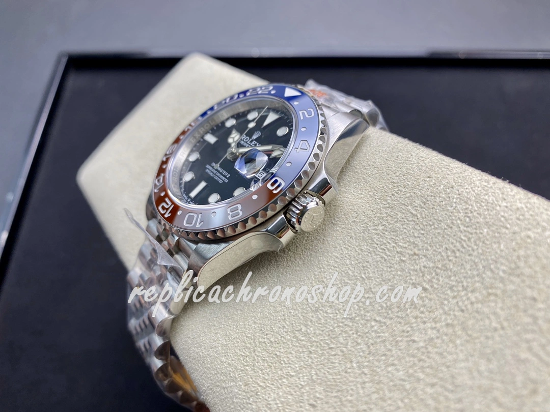 Premium Rolex GMT-Master II 126710BLRO Super Clone 40mm Stainless Steel Pepsi Men Watch - Image 7
