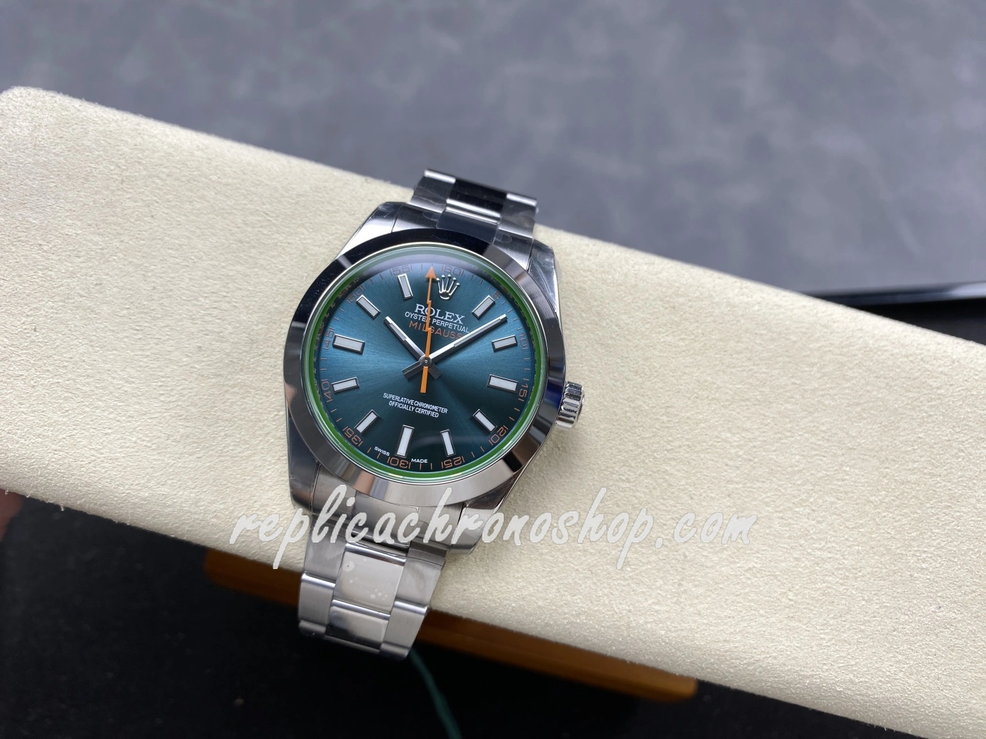 Super Clone Rolex Milgauss 116400gv Blue Dial 904L Steel Swiss Cal.3131 Motion - Image 5