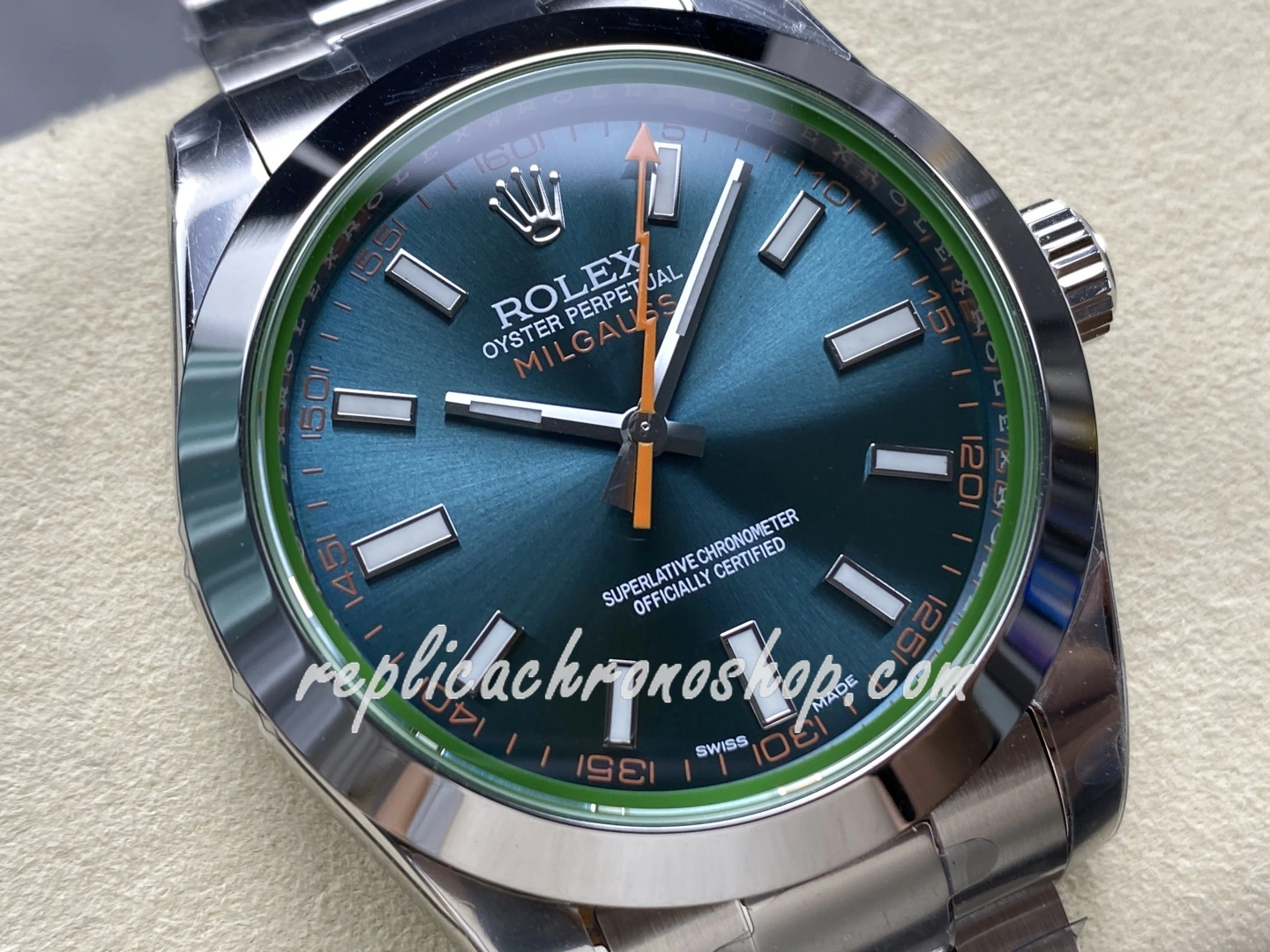 Super Clone Rolex Milgauss 116400gv Blue Dial 904L Steel Swiss Cal.3131 Motion - Image 3