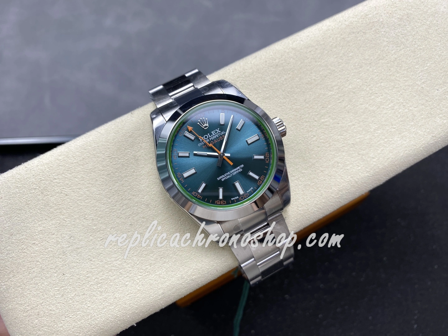 Super Clone Rolex Milgauss 116400gv Blue Dial 904L Steel Swiss Cal.3131 Motion - Image 6