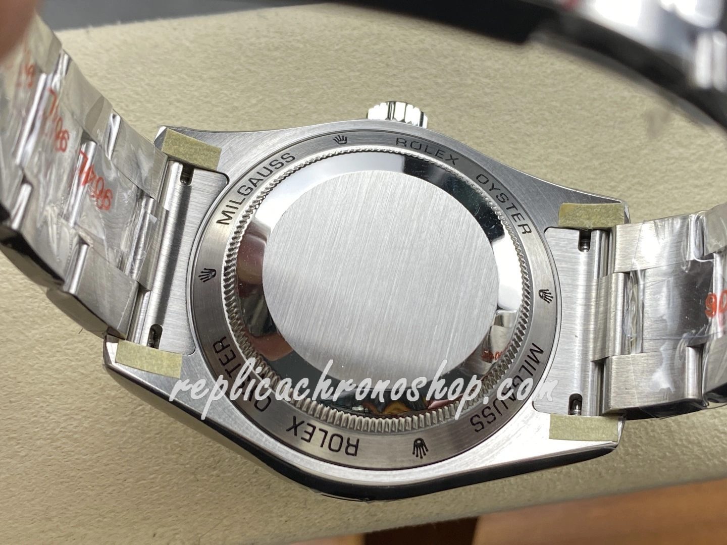 Super Clone Rolex Milgauss 116400gv Blue Dial 904L Steel Swiss Cal.3131 Motion - Image 9