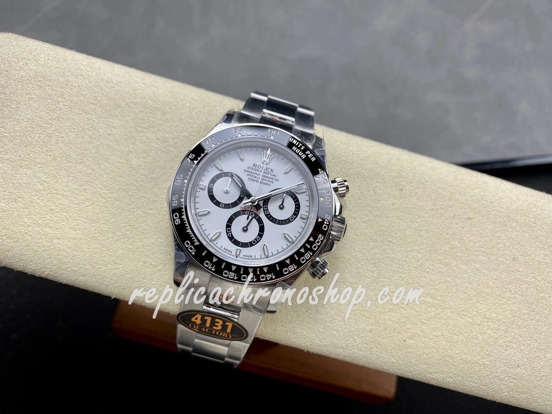 Best Super Clone Rolex Daytona m126500ln-0001 Luxury 40mm White Dial 904L Steel Cal.4131 Motion Professional Sport Watch - Image 6