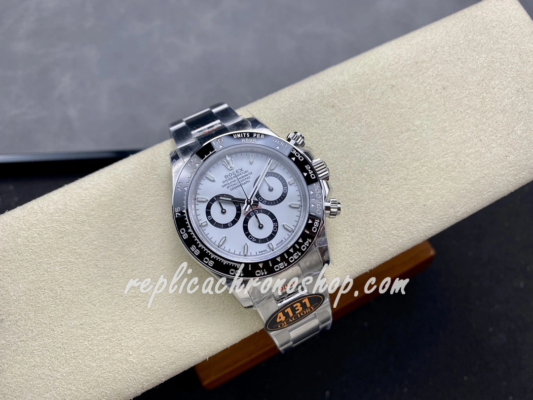Best Super Clone Rolex Daytona m126500ln-0001 Luxury 40mm White Dial 904L Steel Cal.4131 Motion Professional Sport Watch - Image 5