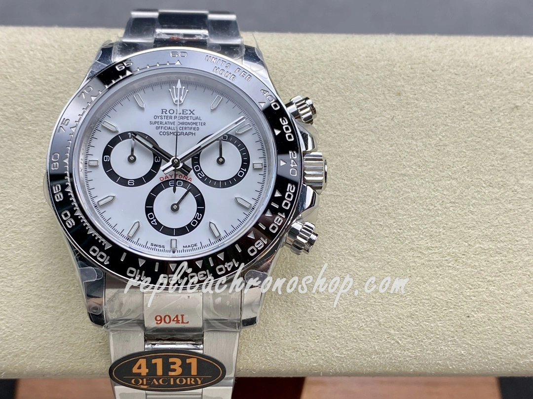 Best Super Clone Rolex Daytona m126500ln-0001 Luxury 40mm White Dial 904L Steel Cal.4131 Motion Professional Sport Watch - Image 2