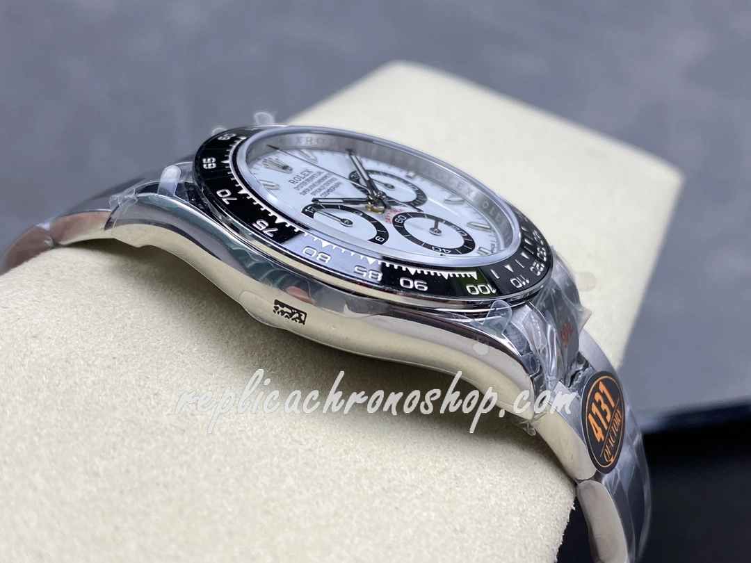 Best Super Clone Rolex Daytona m126500ln-0001 Luxury 40mm White Dial 904L Steel Cal.4131 Motion Professional Sport Watch - Image 7