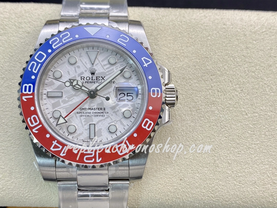 Super Clone Rolex GMT-Master II 126719BLRO 40mm 904L Steel Watch with White Meteorite Dial and Cal.3285 Movement - Image 2