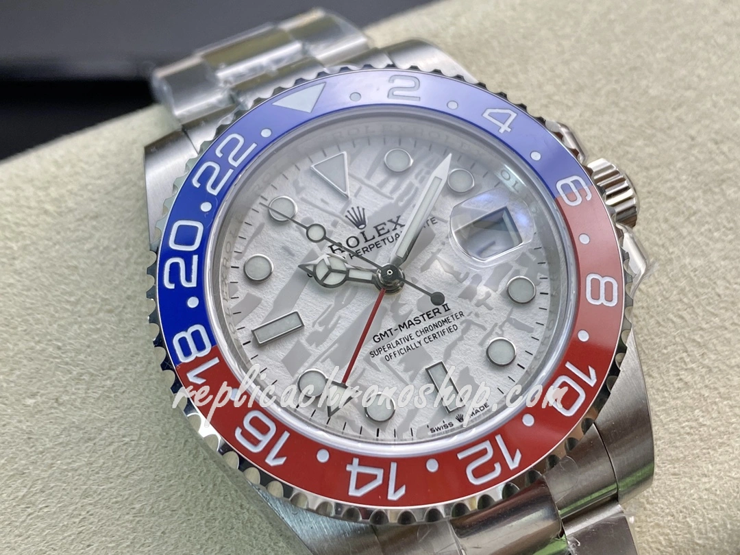Super Clone Rolex GMT-Master II 126719BLRO 40mm 904L Steel Watch with White Meteorite Dial and Cal.3285 Movement - Image 3