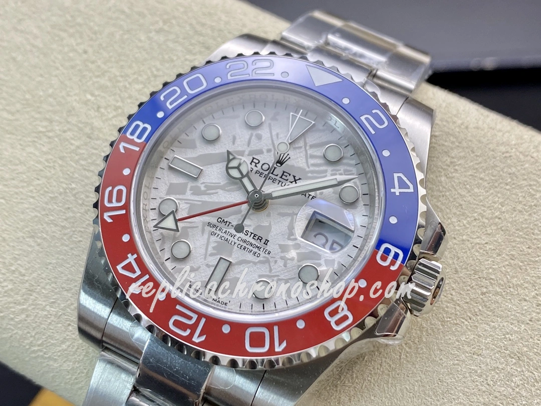 Super Clone Rolex GMT-Master II 126719BLRO 40mm 904L Steel Watch with White Meteorite Dial and Cal.3285 Movement - Image 4
