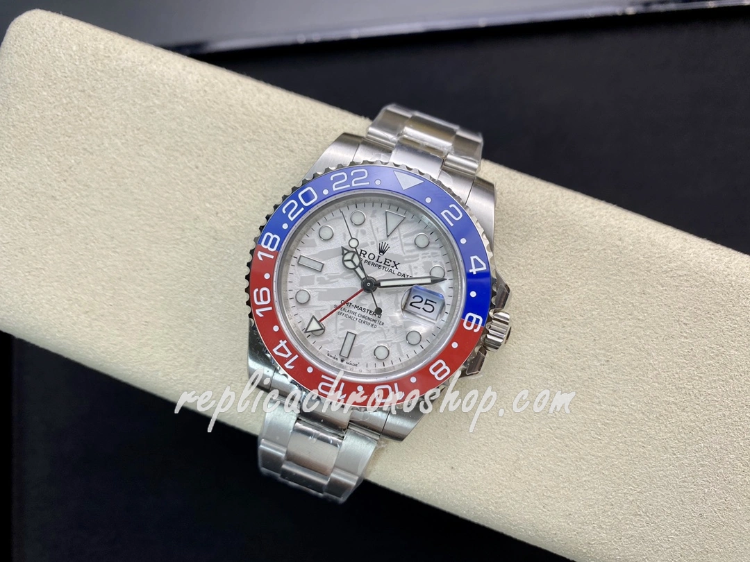 Super Clone Rolex GMT-Master II 126719BLRO 40mm 904L Steel Watch with White Meteorite Dial and Cal.3285 Movement - Image 5