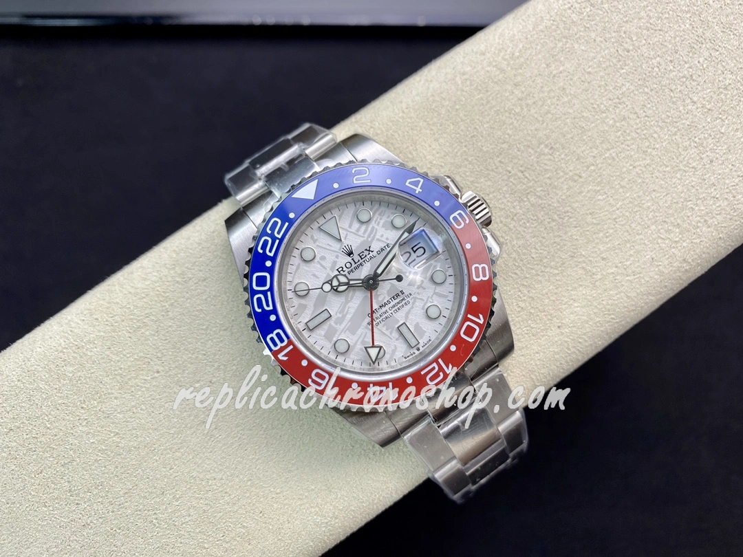 Super Clone Rolex GMT-Master II 126719BLRO 40mm 904L Steel Watch with White Meteorite Dial and Cal.3285 Movement - Image 6
