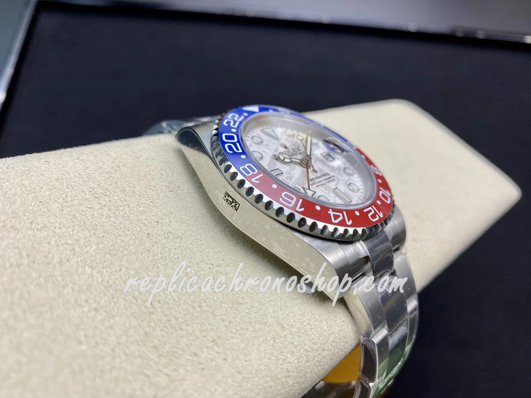 Super Clone Rolex GMT-Master II 126719BLRO 40mm 904L Steel Watch with White Meteorite Dial and Cal.3285 Movement - Image 7