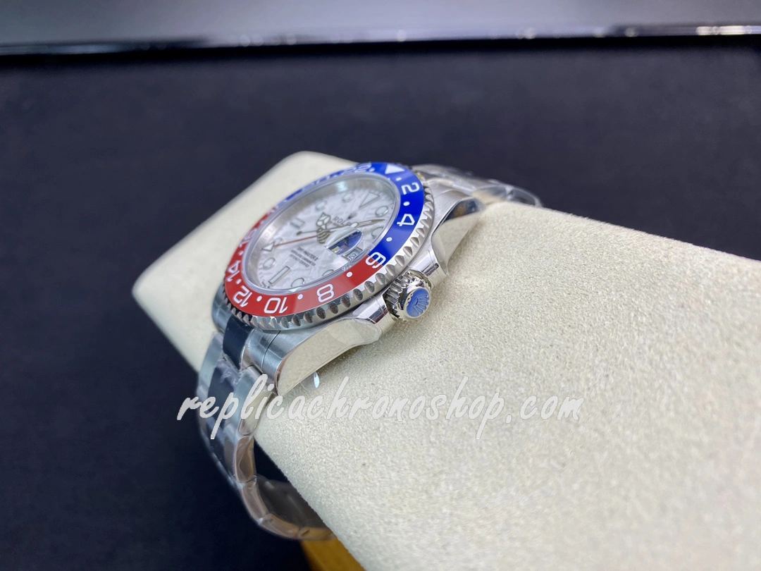 Super Clone Rolex GMT-Master II 126719BLRO 40mm 904L Steel Watch with White Meteorite Dial and Cal.3285 Movement - Image 8